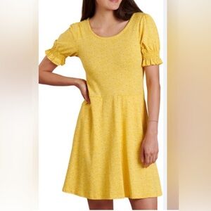 TOAD AND CO XL Laurel daisy woman organic cotton blend midi dress activewear